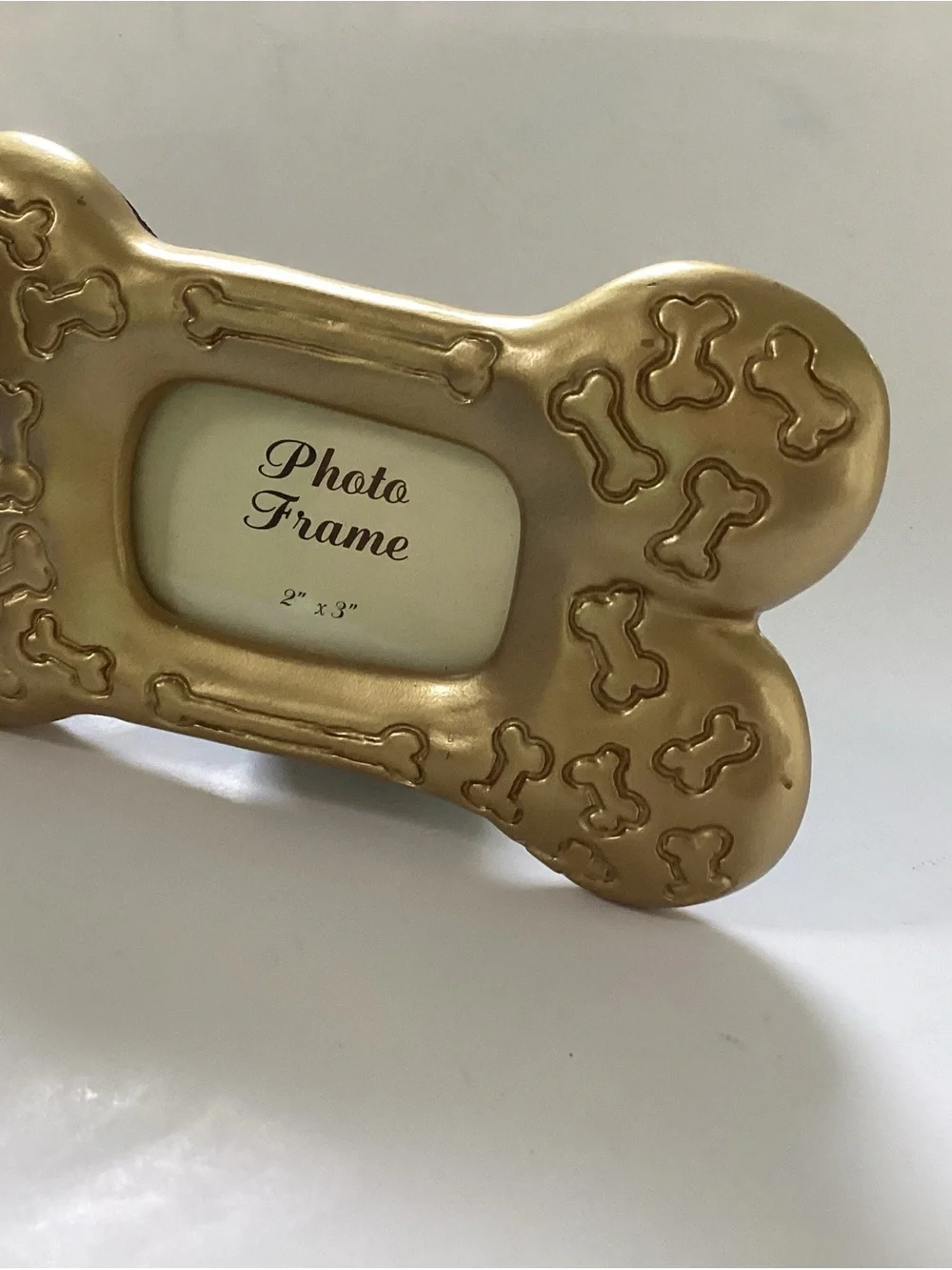 Resin Gold Bone-Shaped Photo Frame - 2